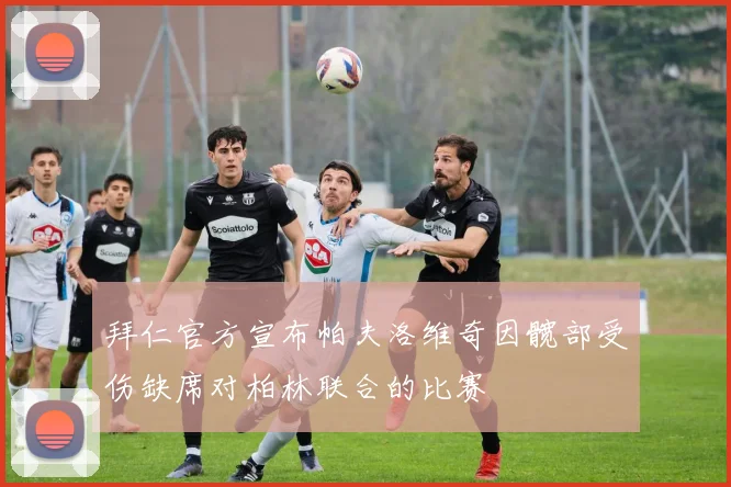 拜仁官方宣布帕夫洛维奇因髋部受伤缺席对柏林联合的比赛